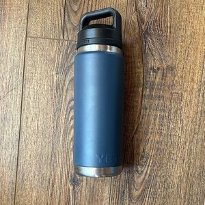 36oz YETI Rambler with chug cap - navy blue